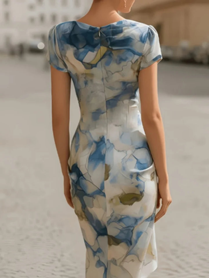 Veronica Cowl Neck Midi Dress