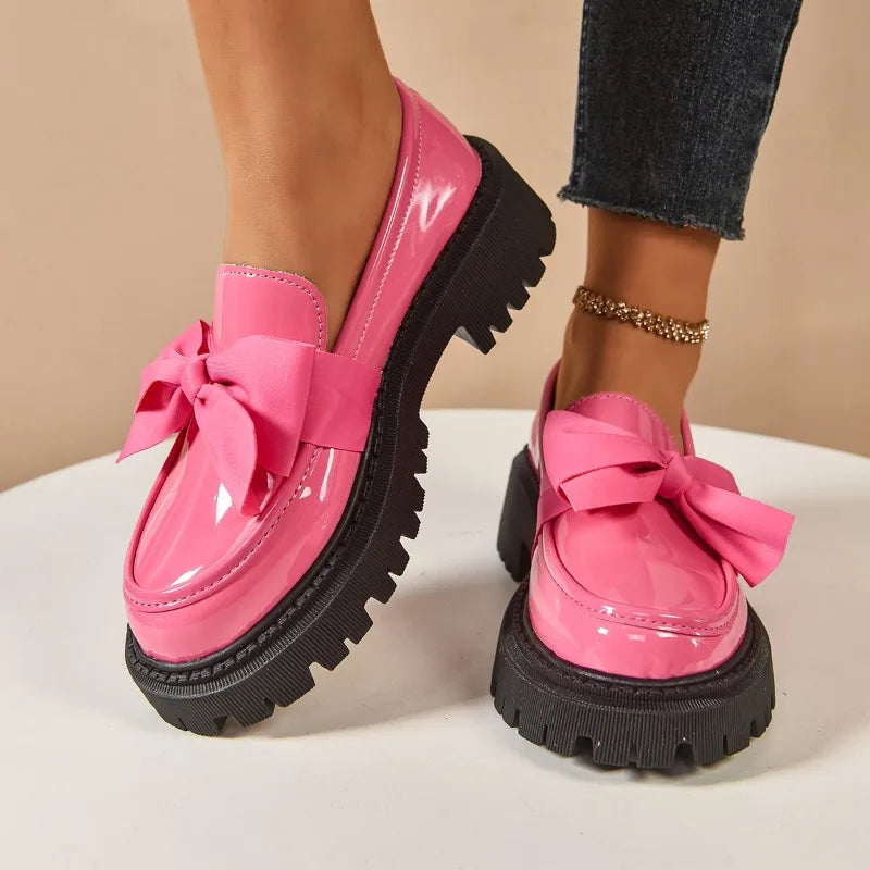 Soana Bow Rise Platform Loafers