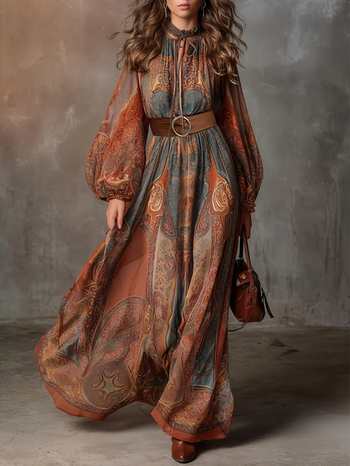 Isolde Paisley Print Maxi Dress