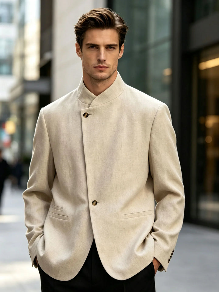 Gideon Mandarin Collar Blazer