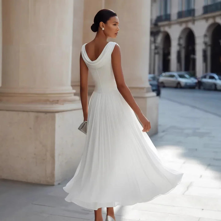 Dahlia Flowing Pleated Midi Dress