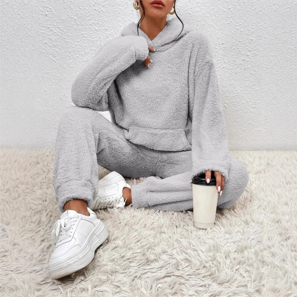 Nadira Cozy Hooded Fleece Set