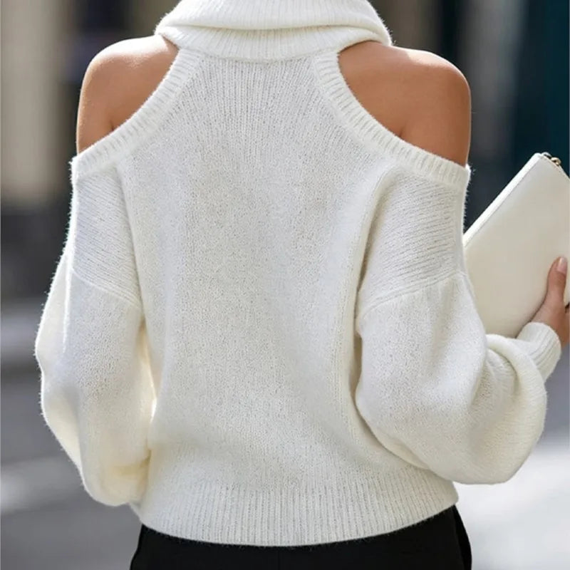 Wilhelmina Cold Shoulder Sweater