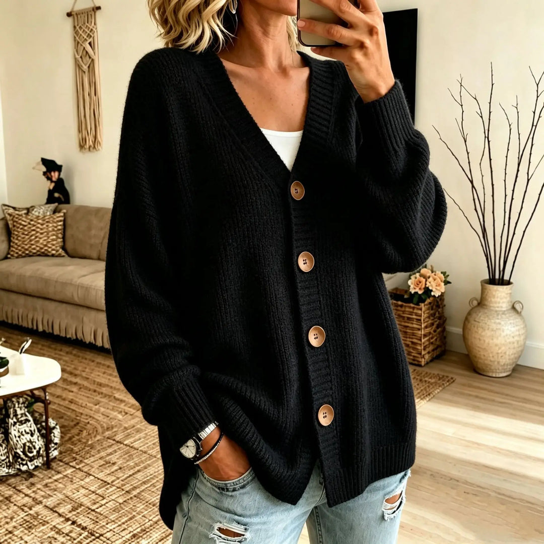 Adalyn Ribbed Trim Sweater