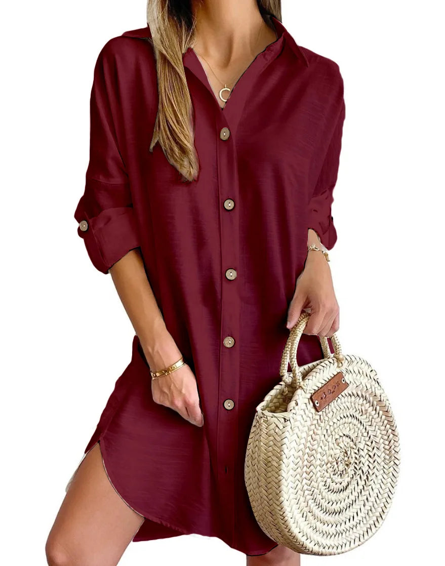 Rayna Button Up Shirt Dress