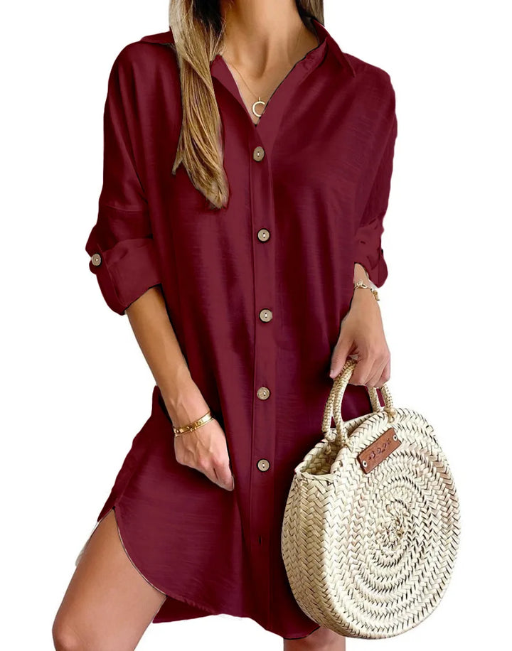 Rayna Button Up Shirt Dress