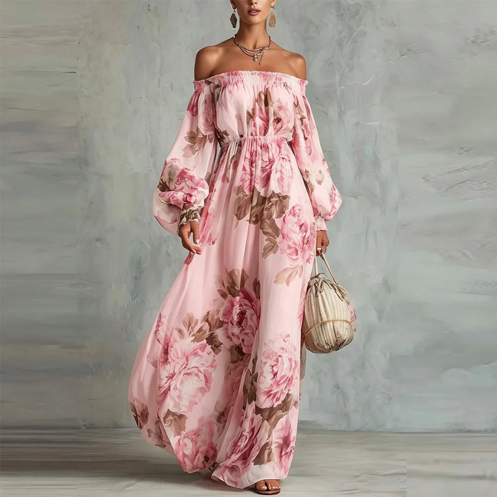 Ananya Off Shoulder Wedding Guest Dress