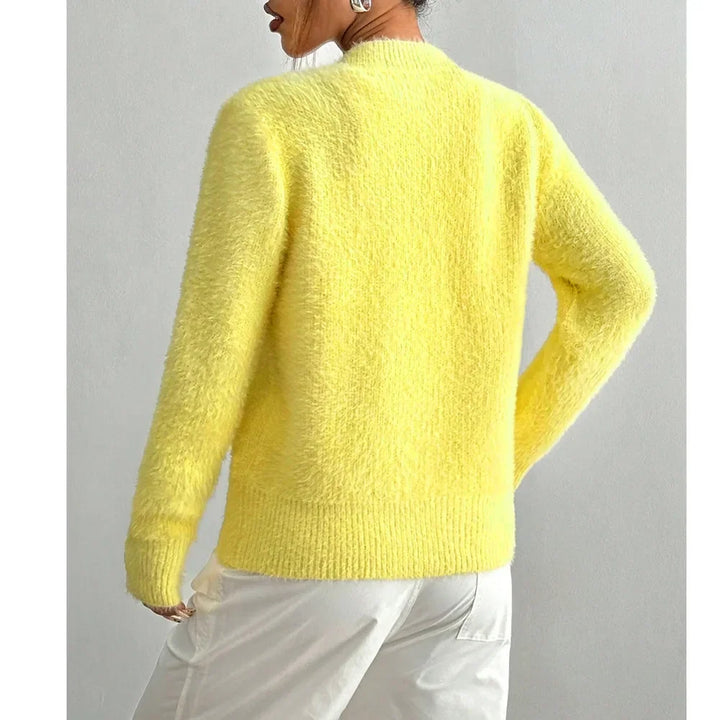 Marigold Fuzzy Knit Cardigan