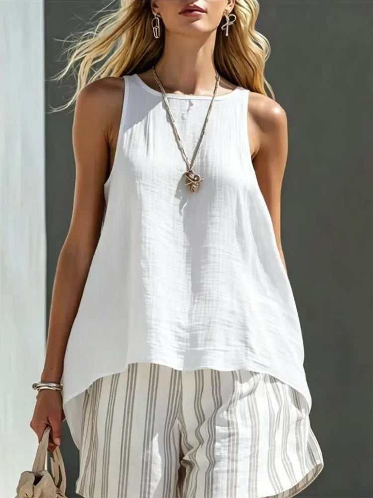 Mariana Striped Two Piece Outfit