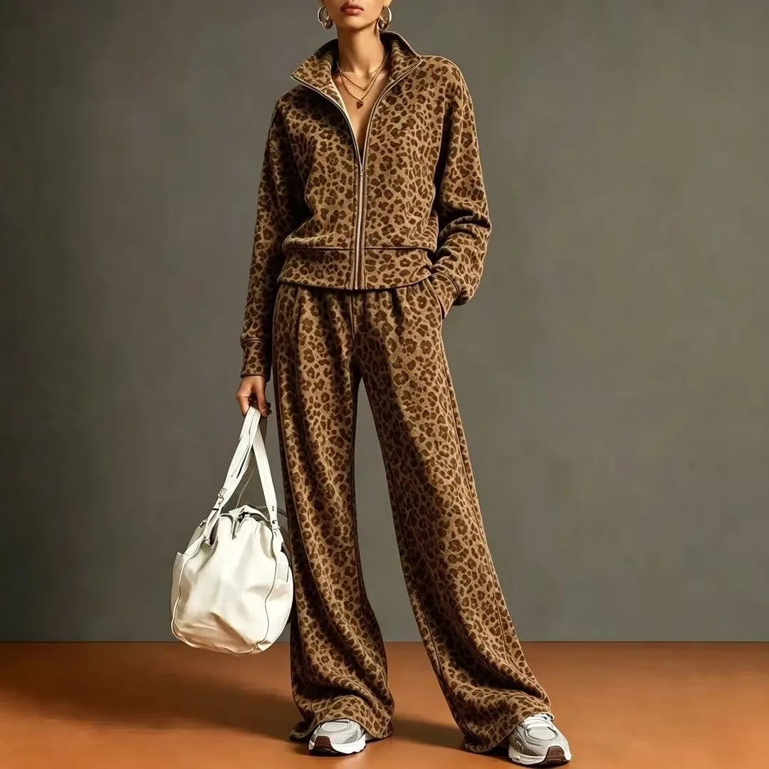 Genevieve Leopard Print Two Piece