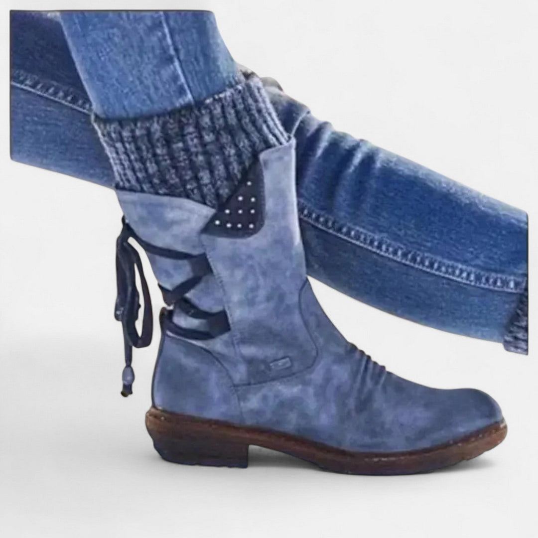 Ingrid Knit Cuff Boots