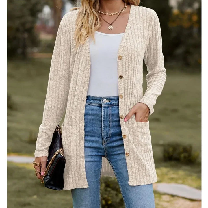 Valeska Ribbed Knit Cardigan