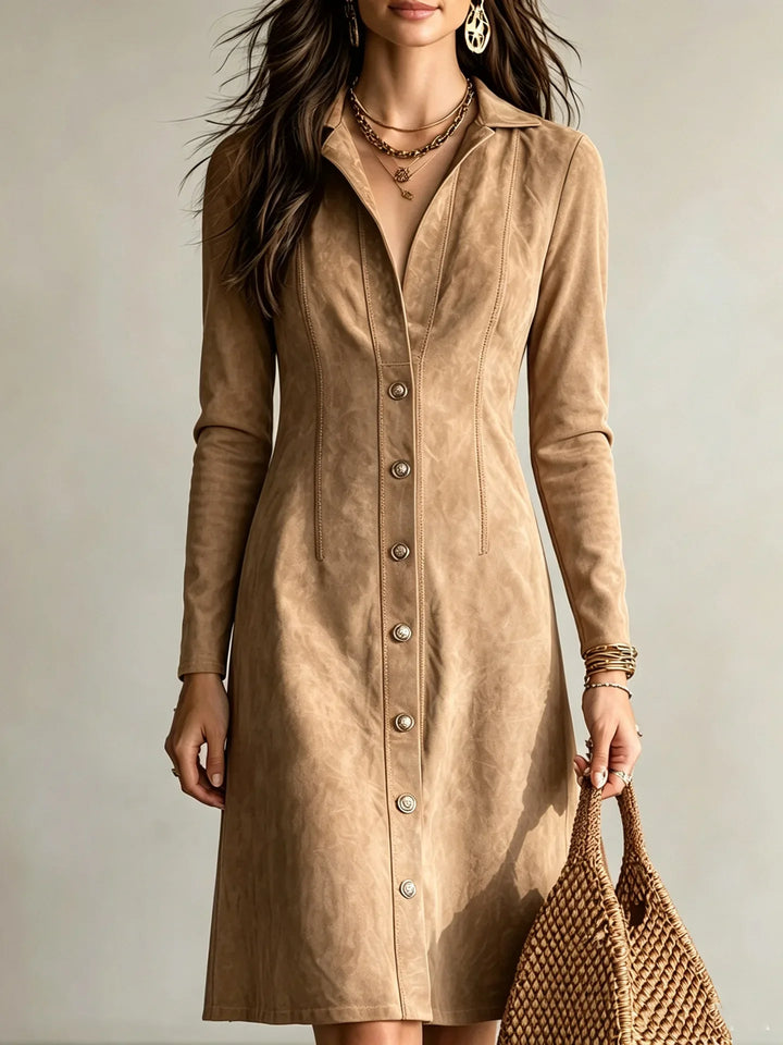 Anuk Button Front Shirt Dress