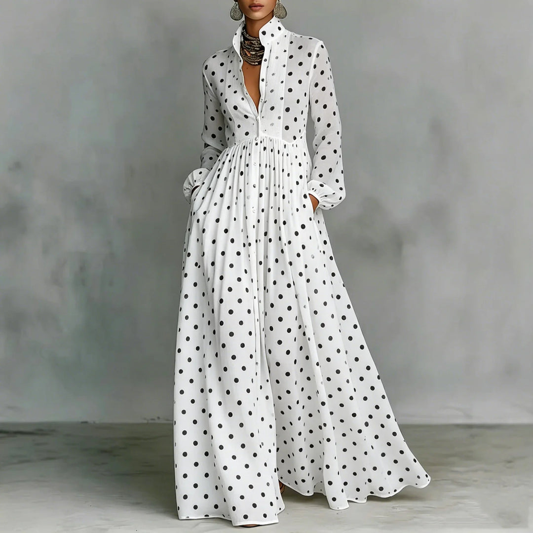 Tania Polka Dot Maxi Dress