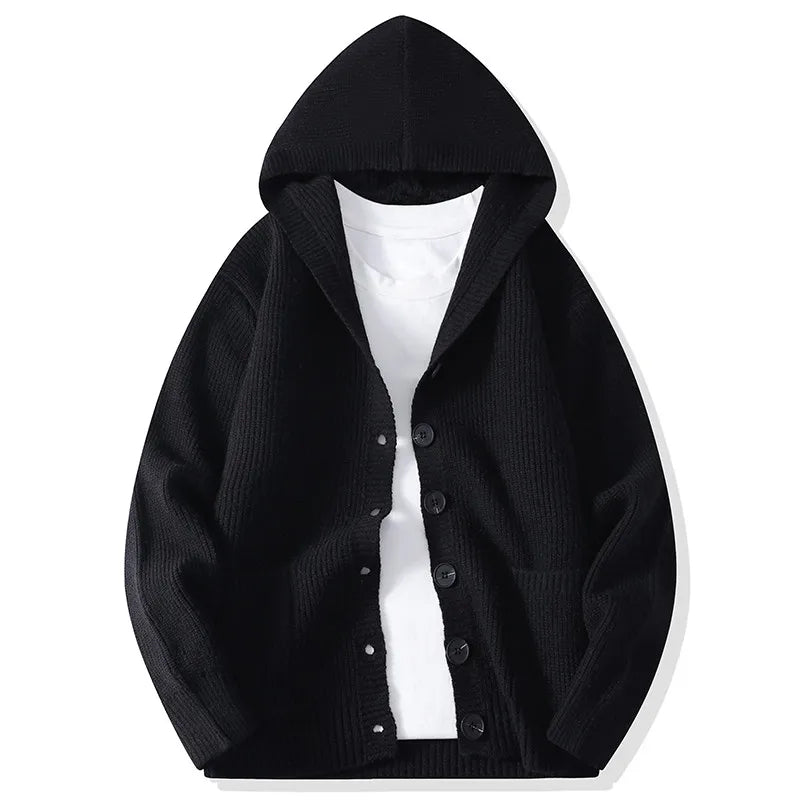Holt Hooded Button Cardigan