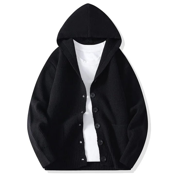 Holt Hooded Button Cardigan