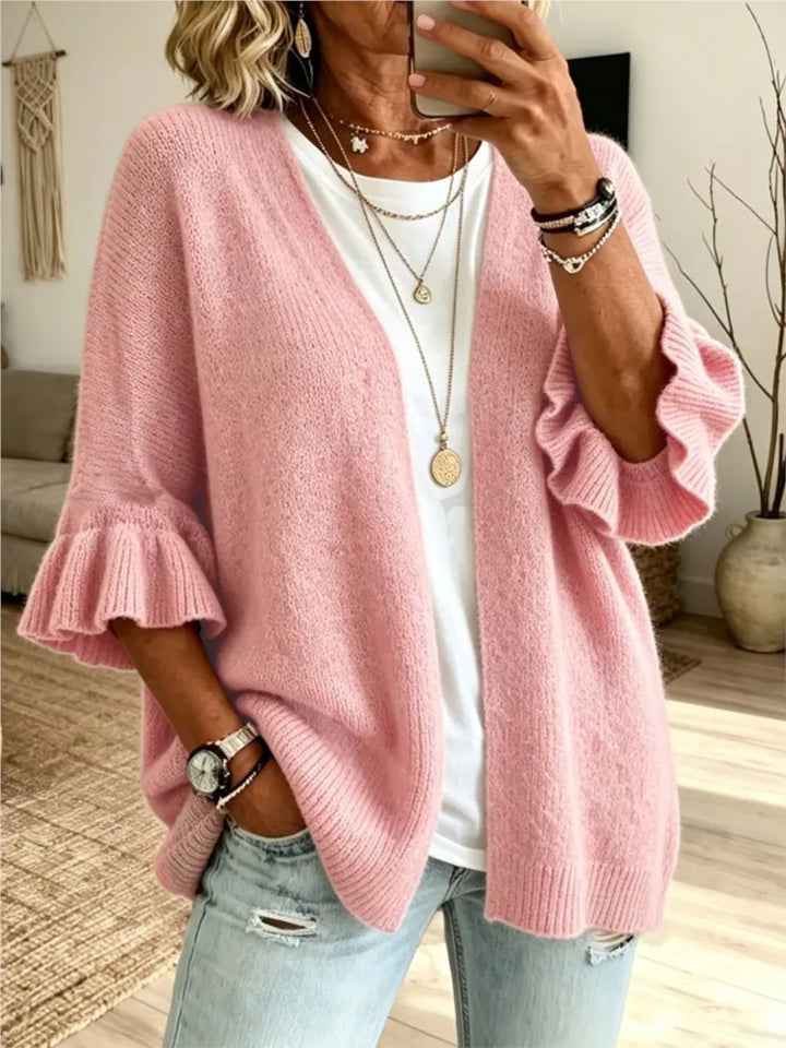 Josselyn Ruffle Sleeve Cardigan