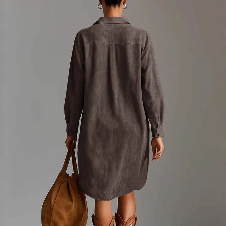 Amara Deep V Neck Dress