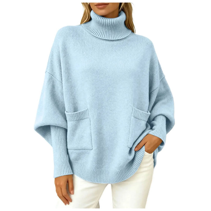 Thea Batwing Turtleneck Sweater
