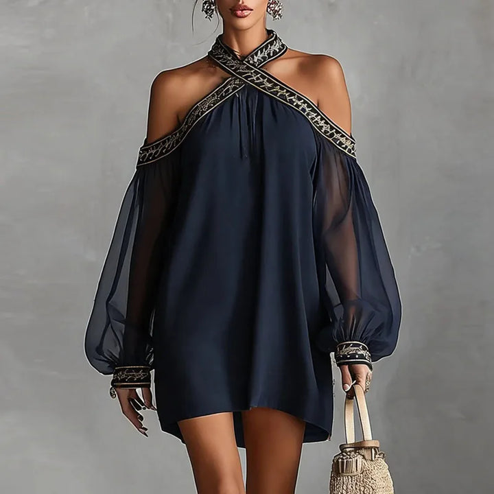 Aisha Halter Mini Dress