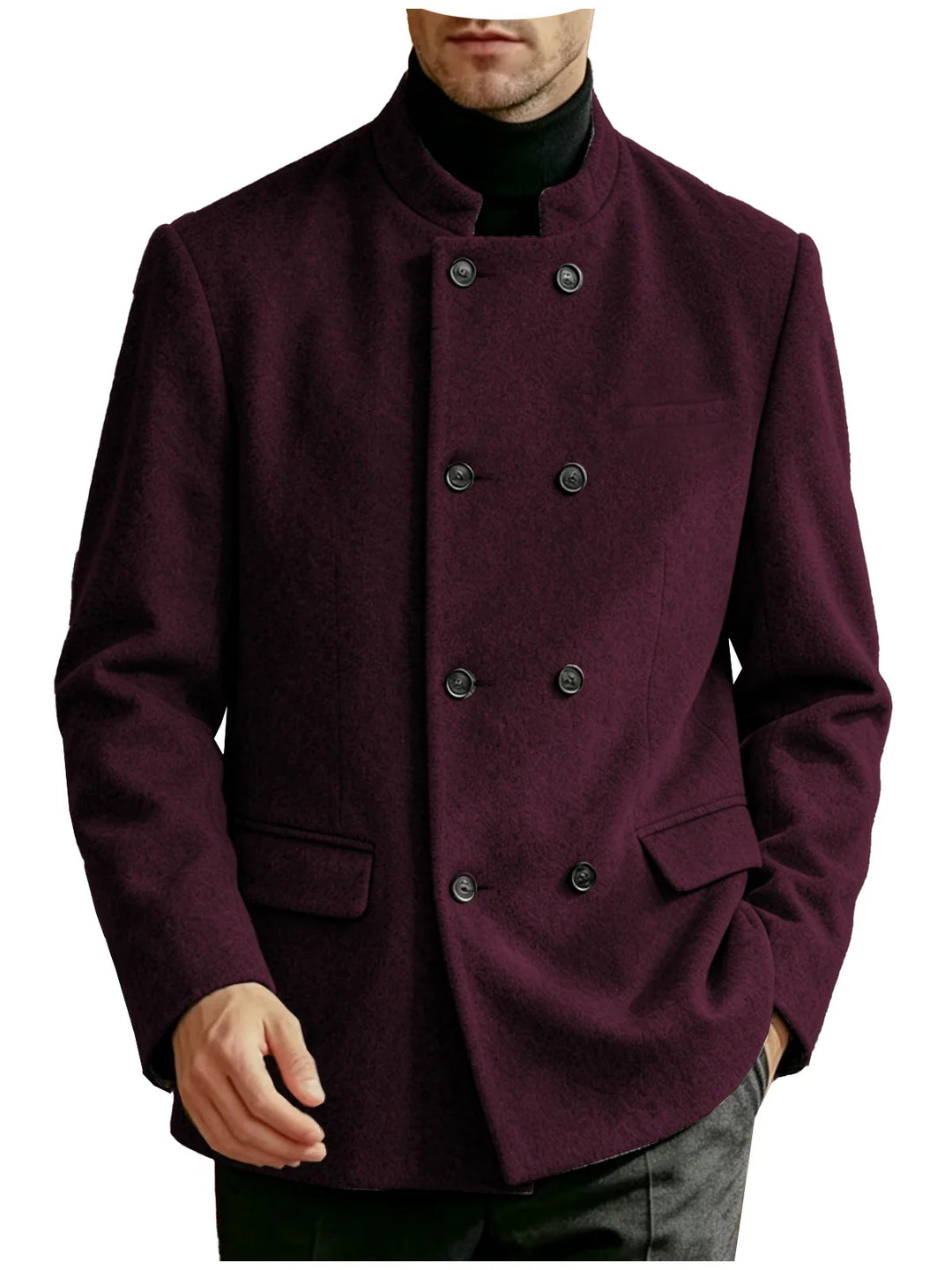 Dawson Mandarin Collar Coat