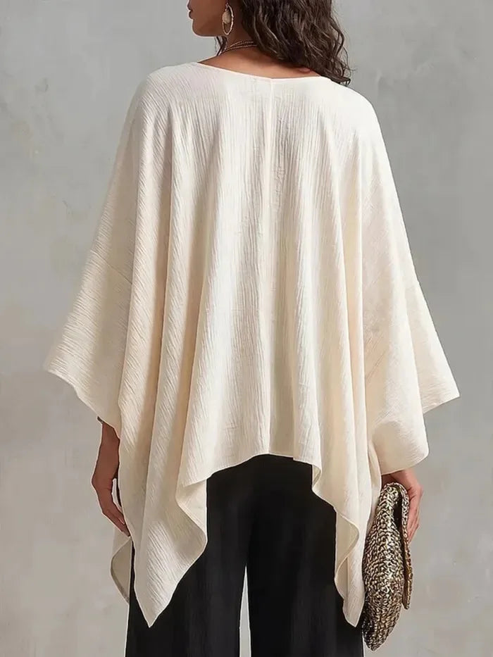 Maya Batwing V Neck Blouse