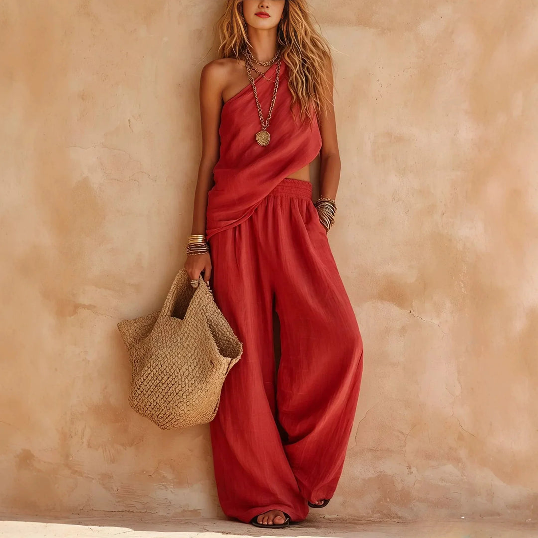 Samira One Shoulder Lounge Set