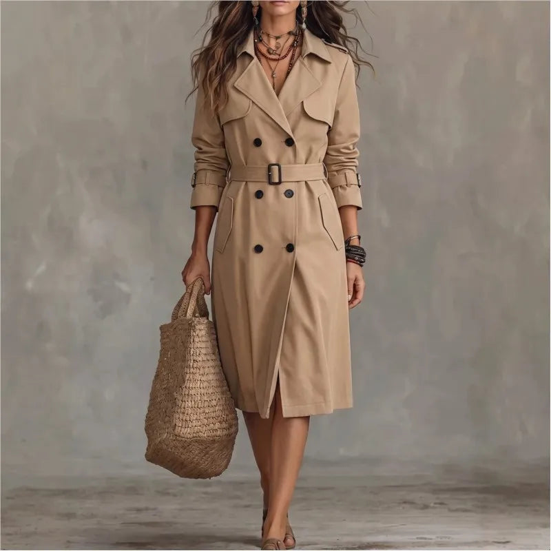 Adeline Double Breasted Trench