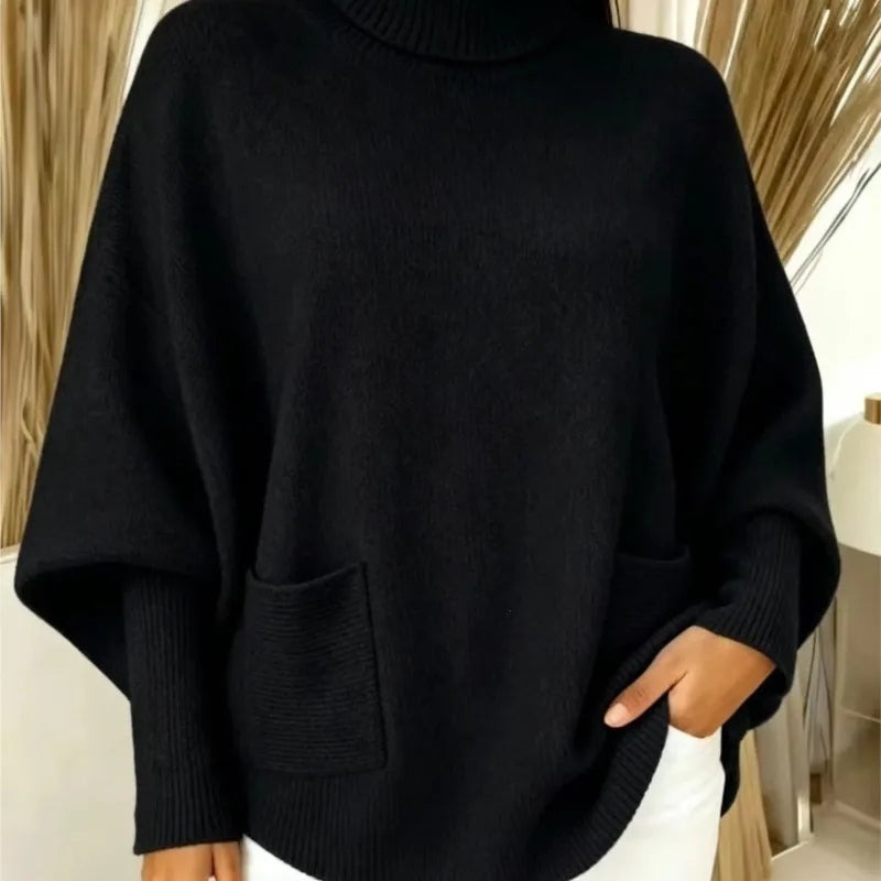 Simone Turtleneck Batwing Sweater