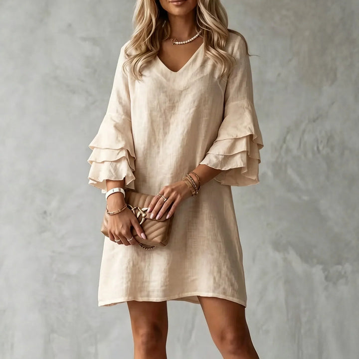 Liliana Ruffle Sleeve Mini Dress