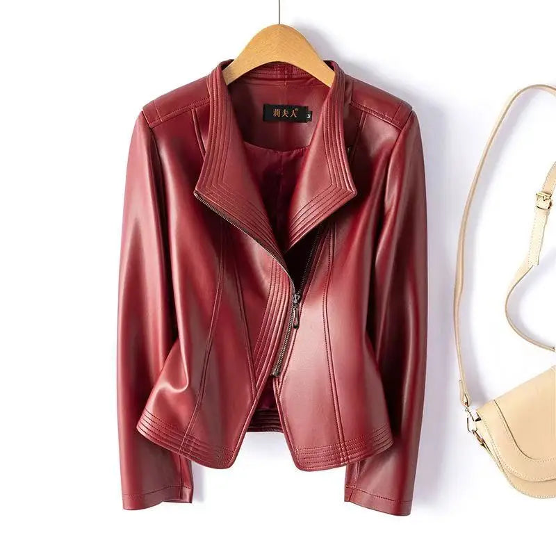 Laureen Sheepskin Moto Jacket