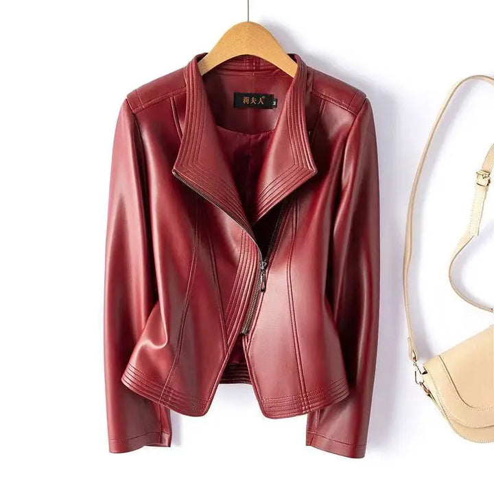 Laureen Sheepskin Moto Jacket