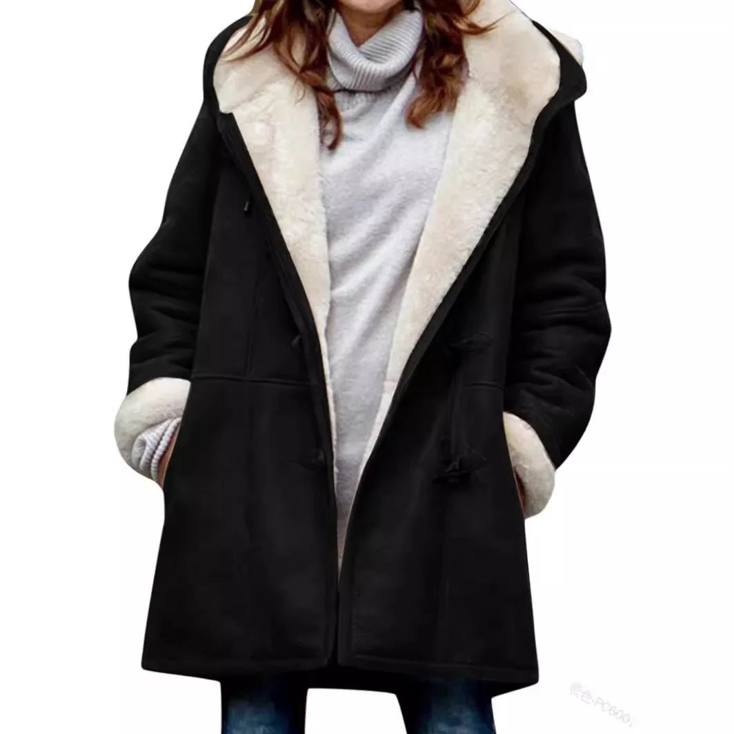 Emmeline Toggle Duffle Shearling Coat