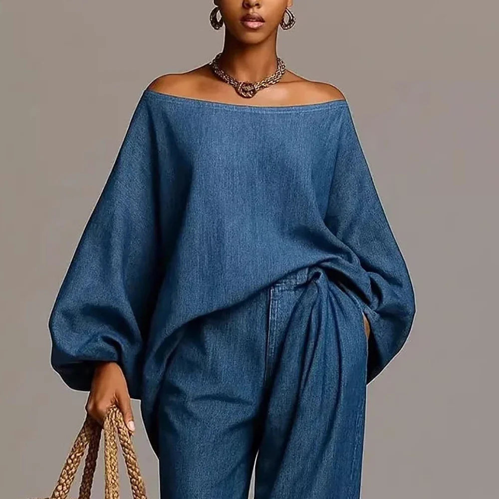 Simonetta Off Shoulder Matching Set