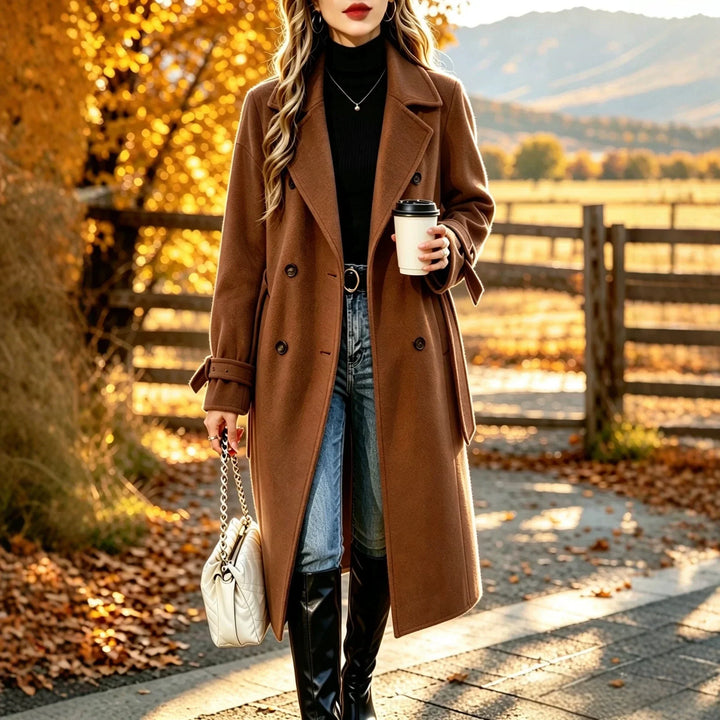 Ophelia Double Breasted Wool Coat