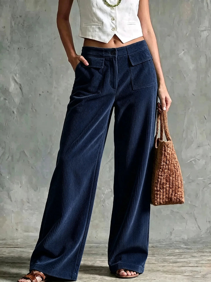 Théa Corduroy Wide Leg Pants
