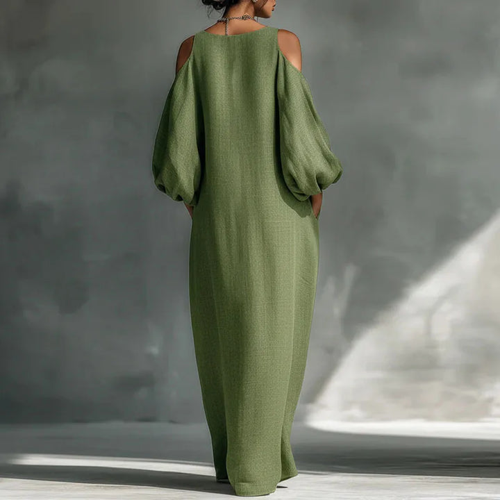Sadie Bohemian Linen Maxi Dress