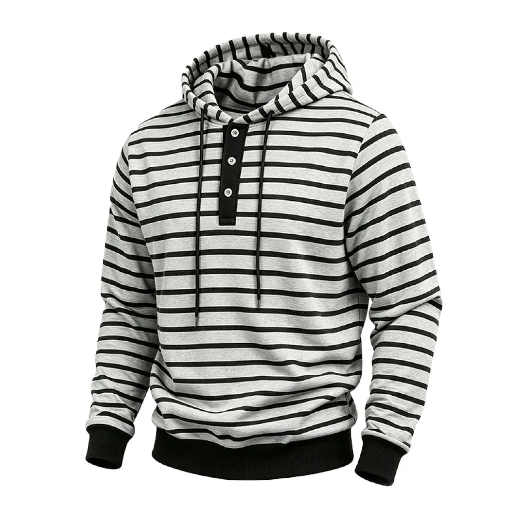 Barlow Button Placket Hoodie