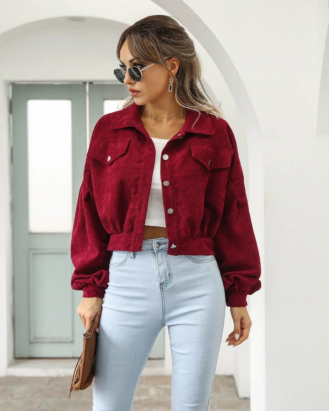 Isadora Corduroy Crop Jacket