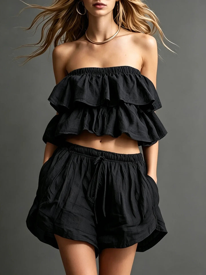 Olinda Off Shoulder Two Piece Set