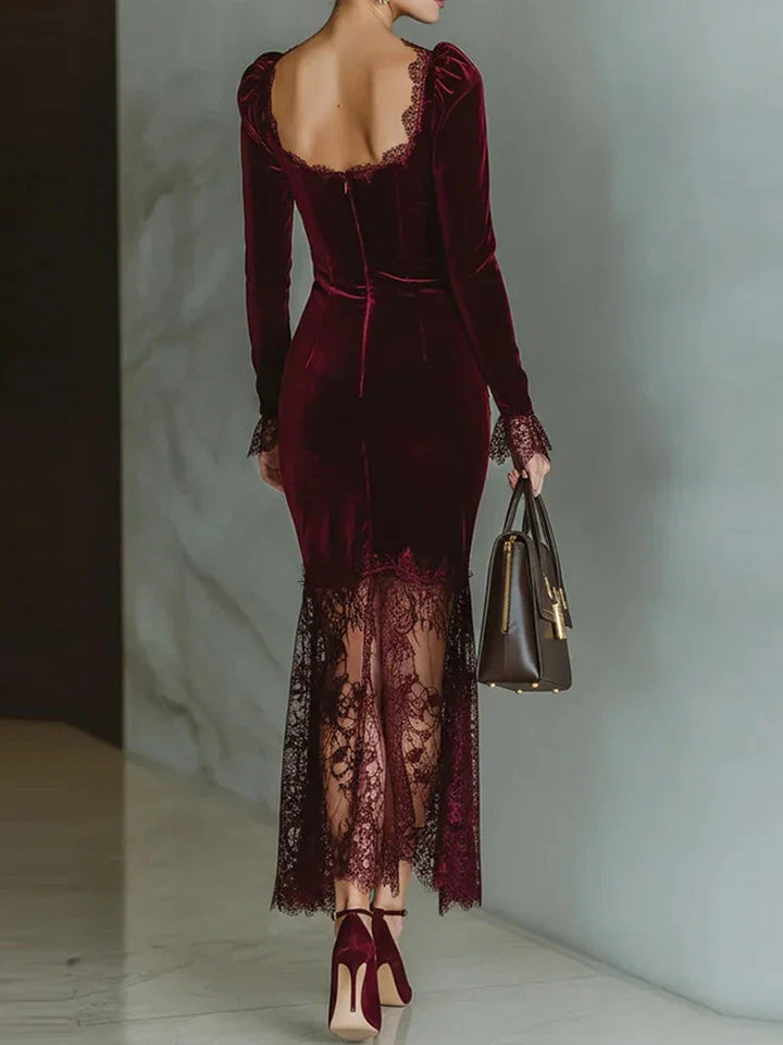 Arlena Velvet Lace Dress
