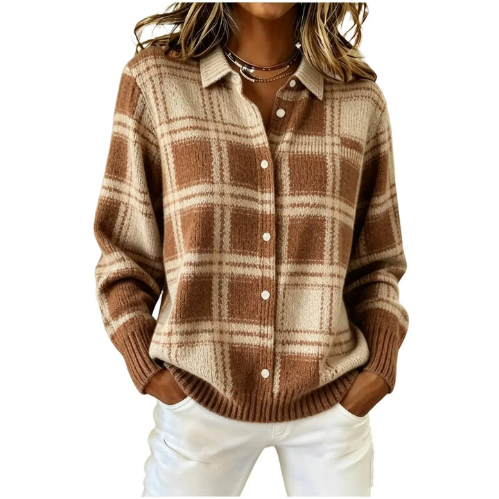 Harlow Plaid Button Cardigan