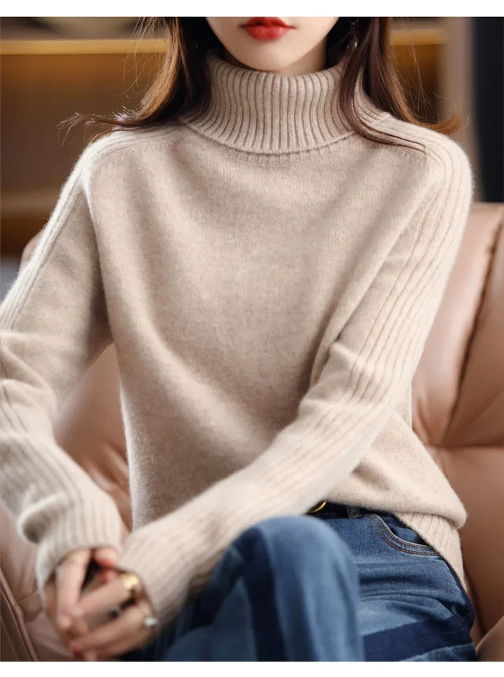 Miriam Ribbed Turtleneck Sweater