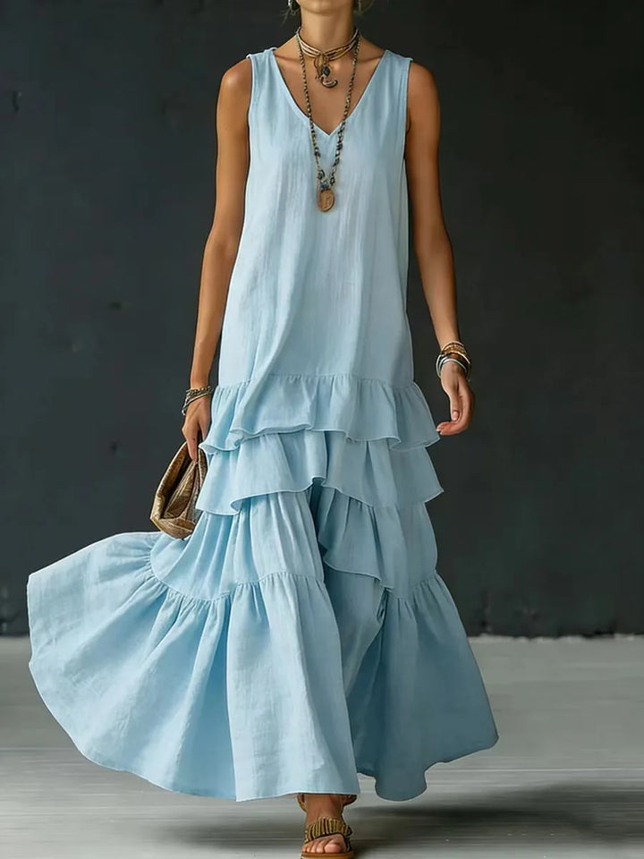 Amelia Tiered Ruffle Maxi Dress