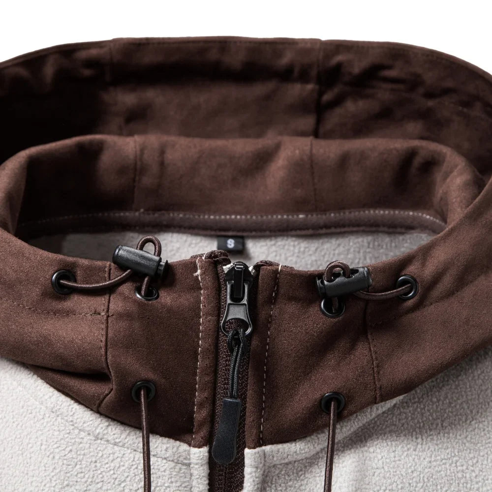 Hendrick Drawstring Hood Fleece Jacket