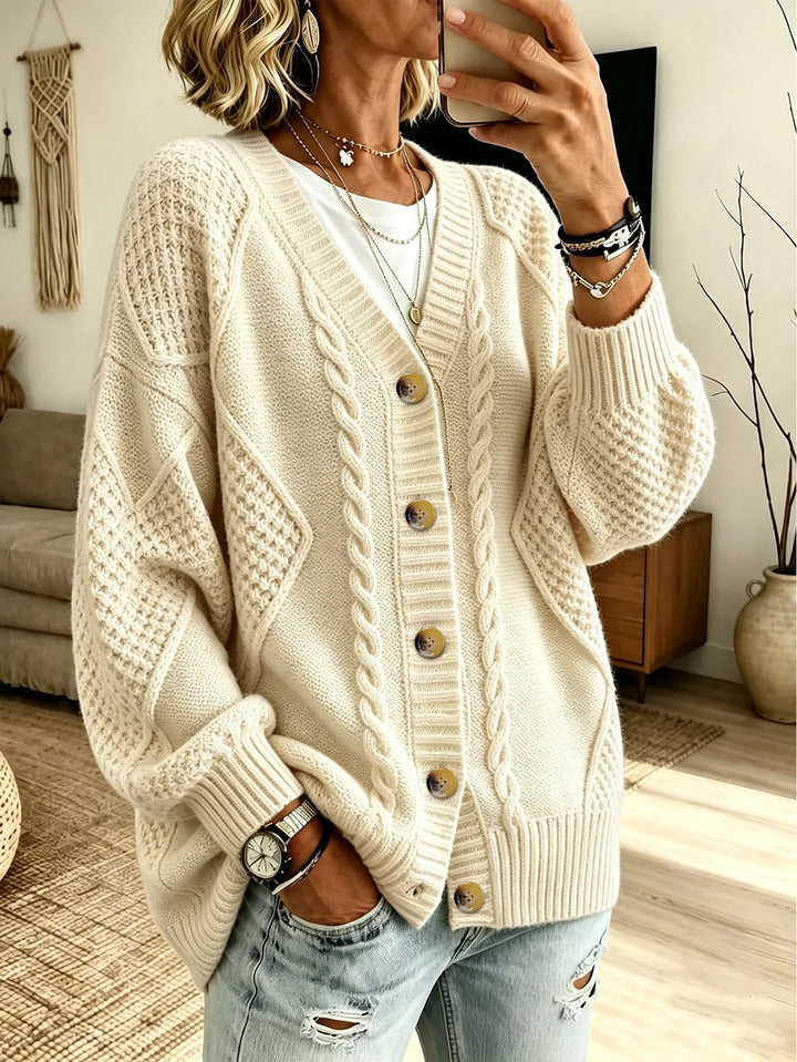 Elina Cable Knit Cardigan