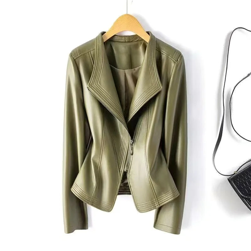 Laureen Sheepskin Moto Jacket