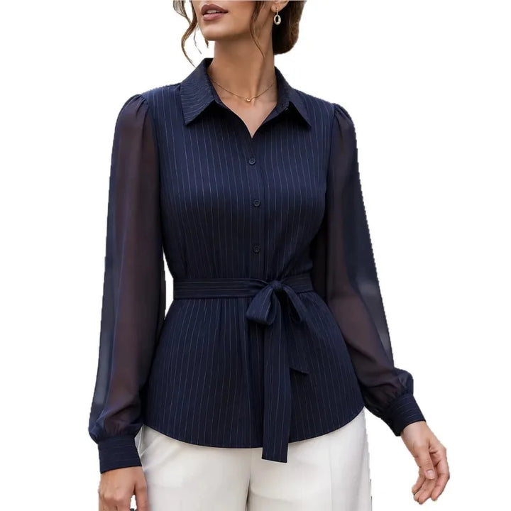 Aveline Belted Waist Blouse