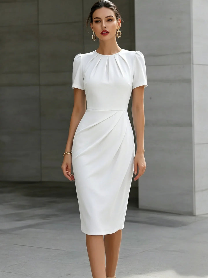Elisia Waist Cinched Midi Dress