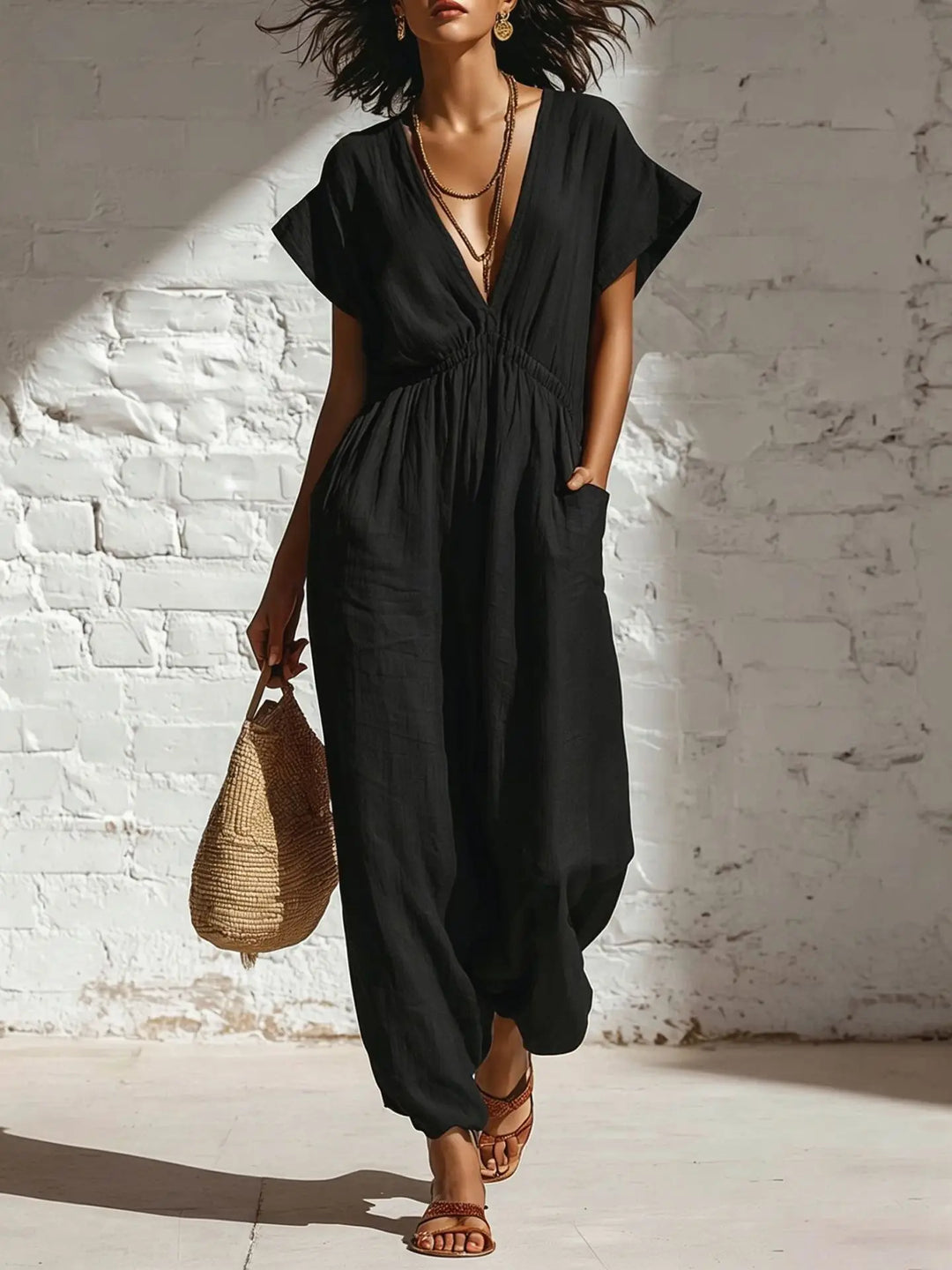 Julia Casual Wide Leg Jumpsuit